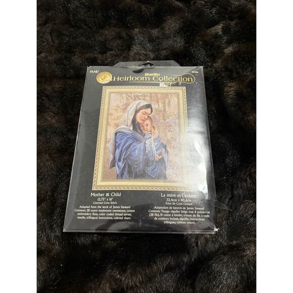 Bucilla Heirloom Collection “Mother & Child” CROSS STITCH KIT 12.75X16”2009 RARE